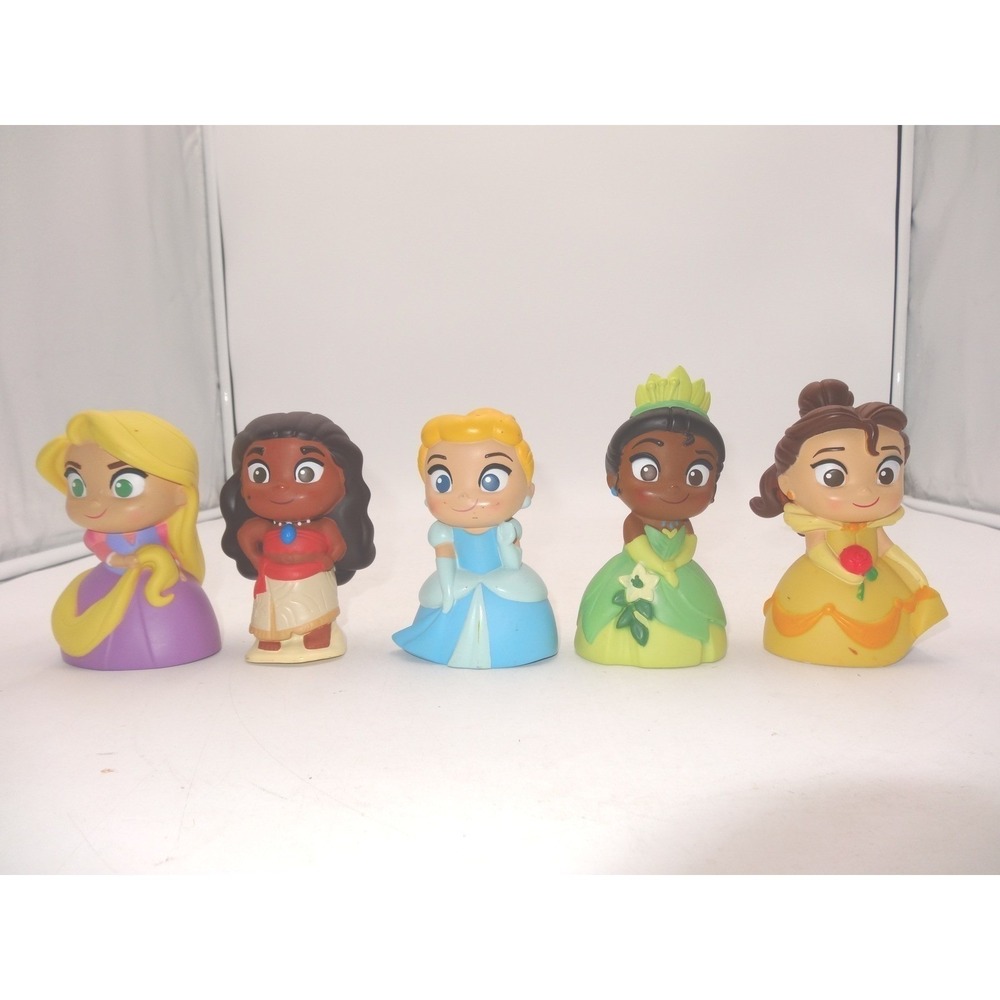 Disney Princess Vinyl Figures Bath Squirter Water Cinderella Belle‎ Rapunzel 5"